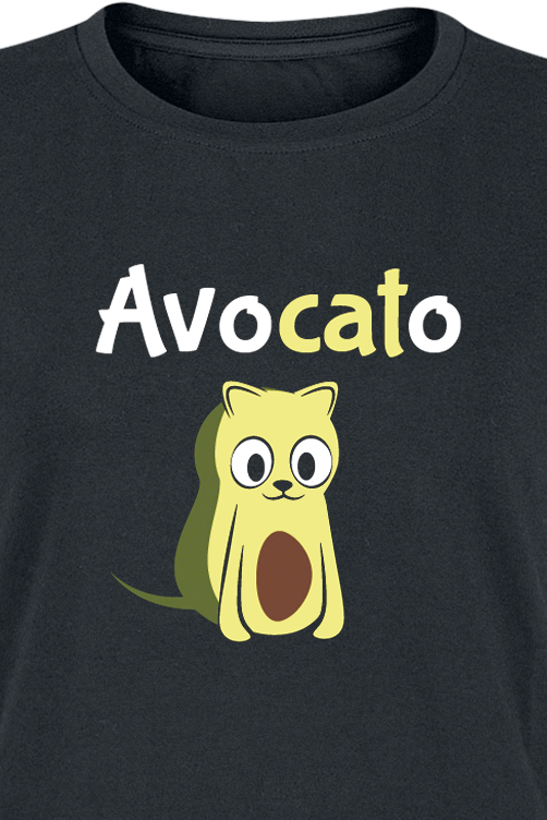 Tierisch T-Shirt - Avocato - M bis XXL - für Damen - Größe M - schwarz