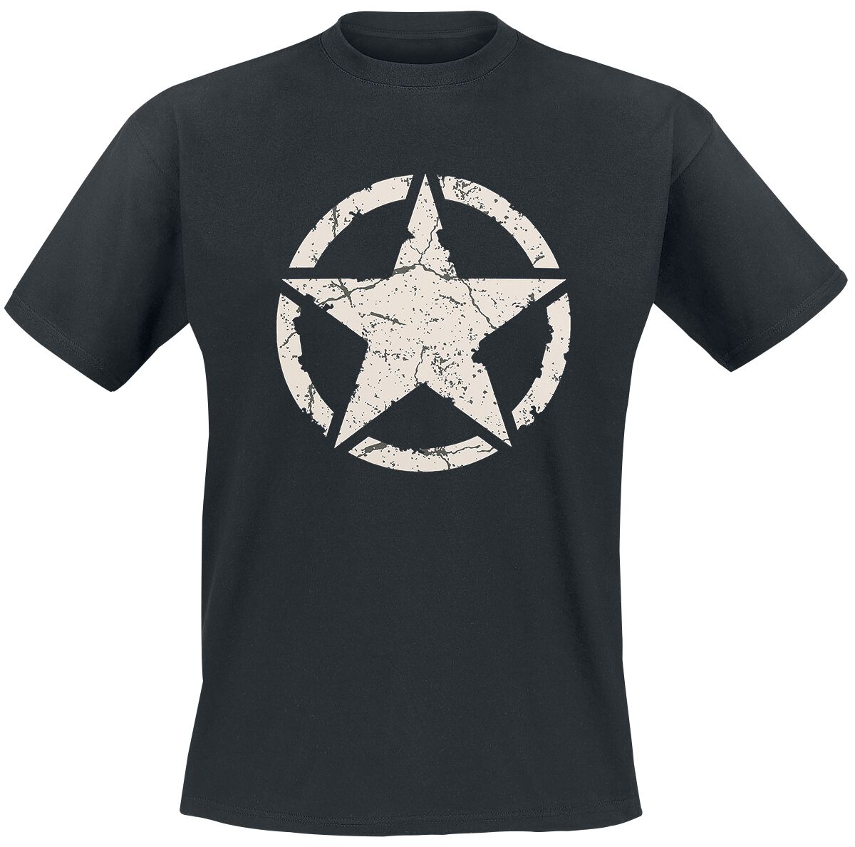 Gasoline Bandit Army Star T-Shirt schwarz in XL