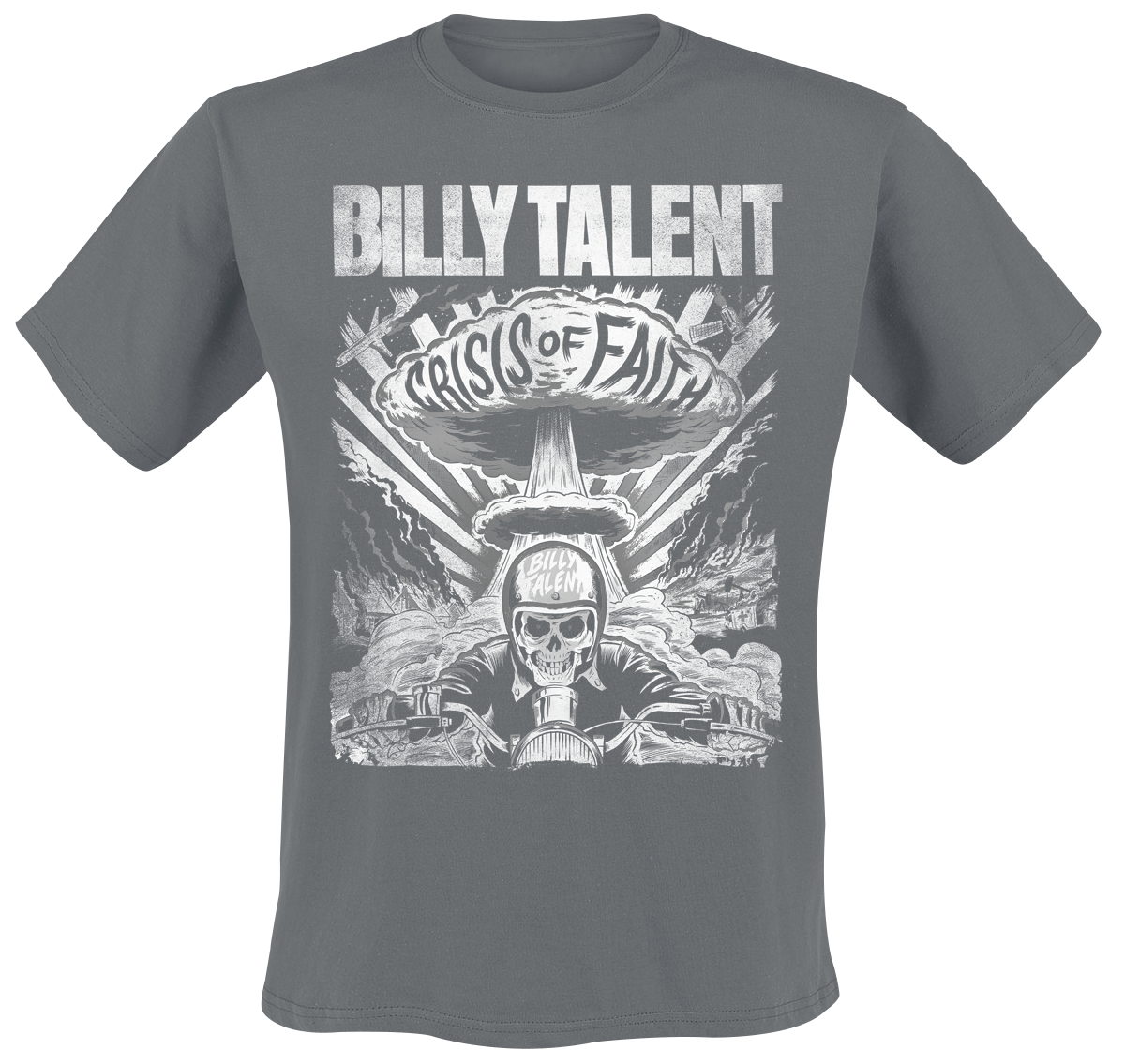 Billy Talent - Crisis Of Faith Cover Distressed - T-Shirt - charcoal