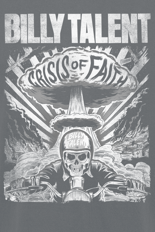 Billy Talent T-Shirt - Crisis Of Faith Cover Distressed - S bis XL - für Männer - Größe XL - charcoal  - Lizenziertes Merchandise!