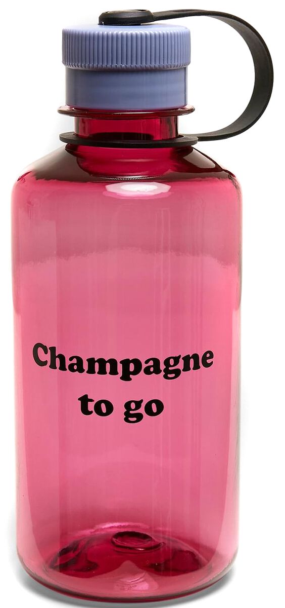 Urban Classics Champagne To Go Statement Bottle Drinking Bottle lilac