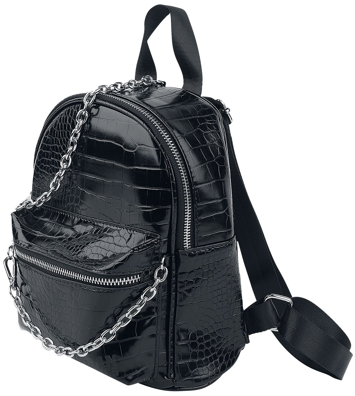 Urban Classics Croco Synthetic Leather Backpack Backpack black
