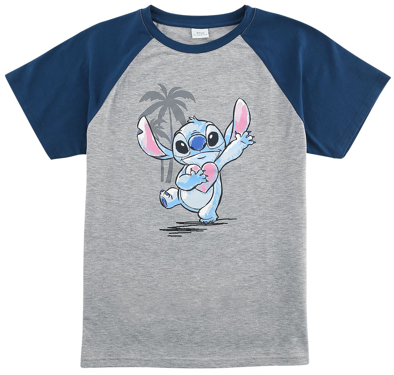 Lilo & Stitch Kids - Dancing T-Shirt grey blue