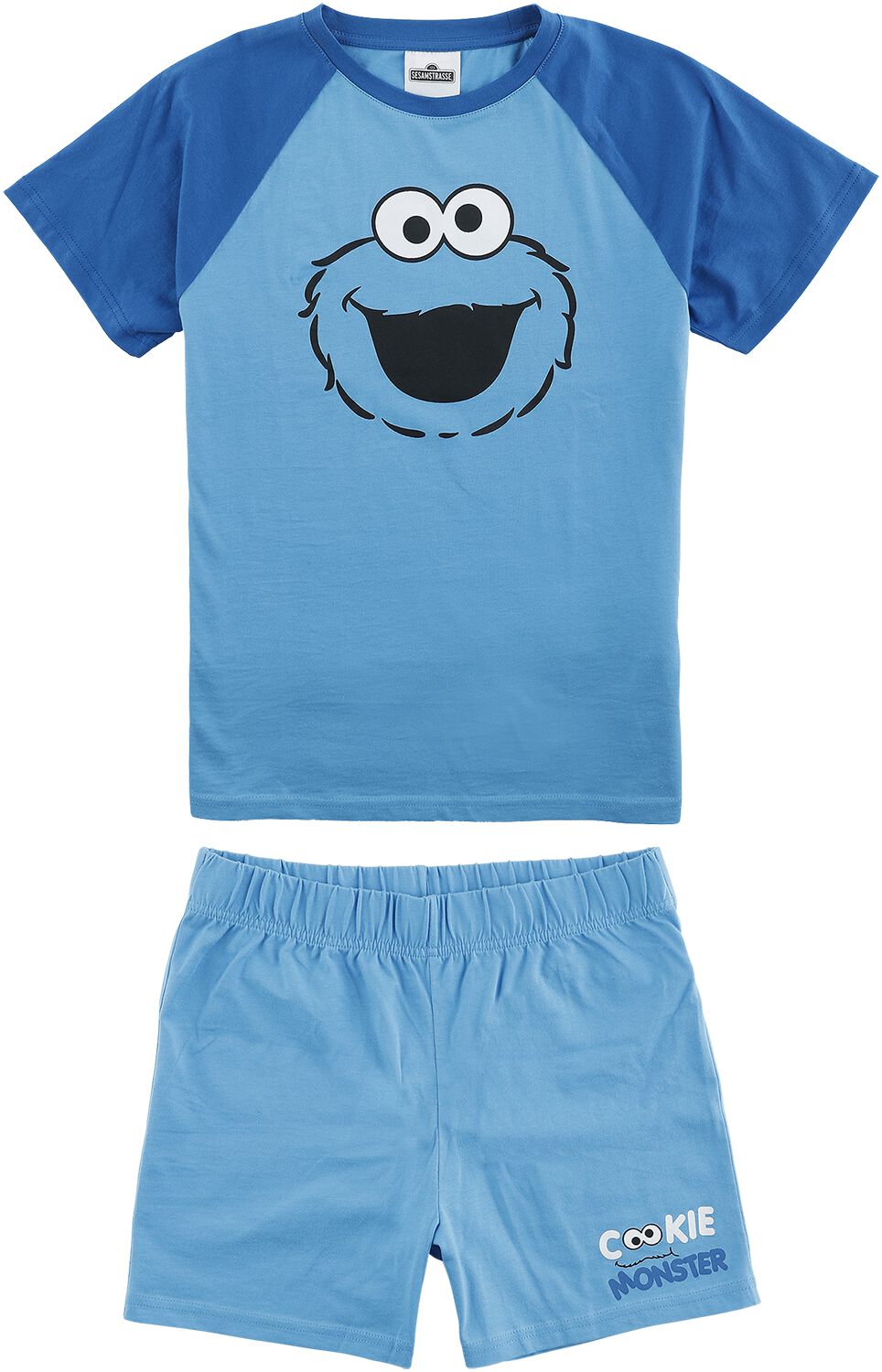 Image of Sesamstraße Kids - Krümelmonster Kinder-Pyjama blau
