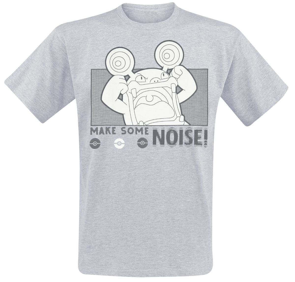 Pokémon Loudred Noise T-Shirt grey