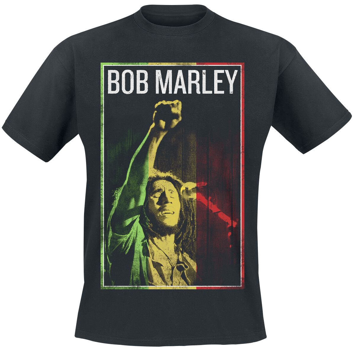 Bob Marley Rise Stripes T-Shirt black