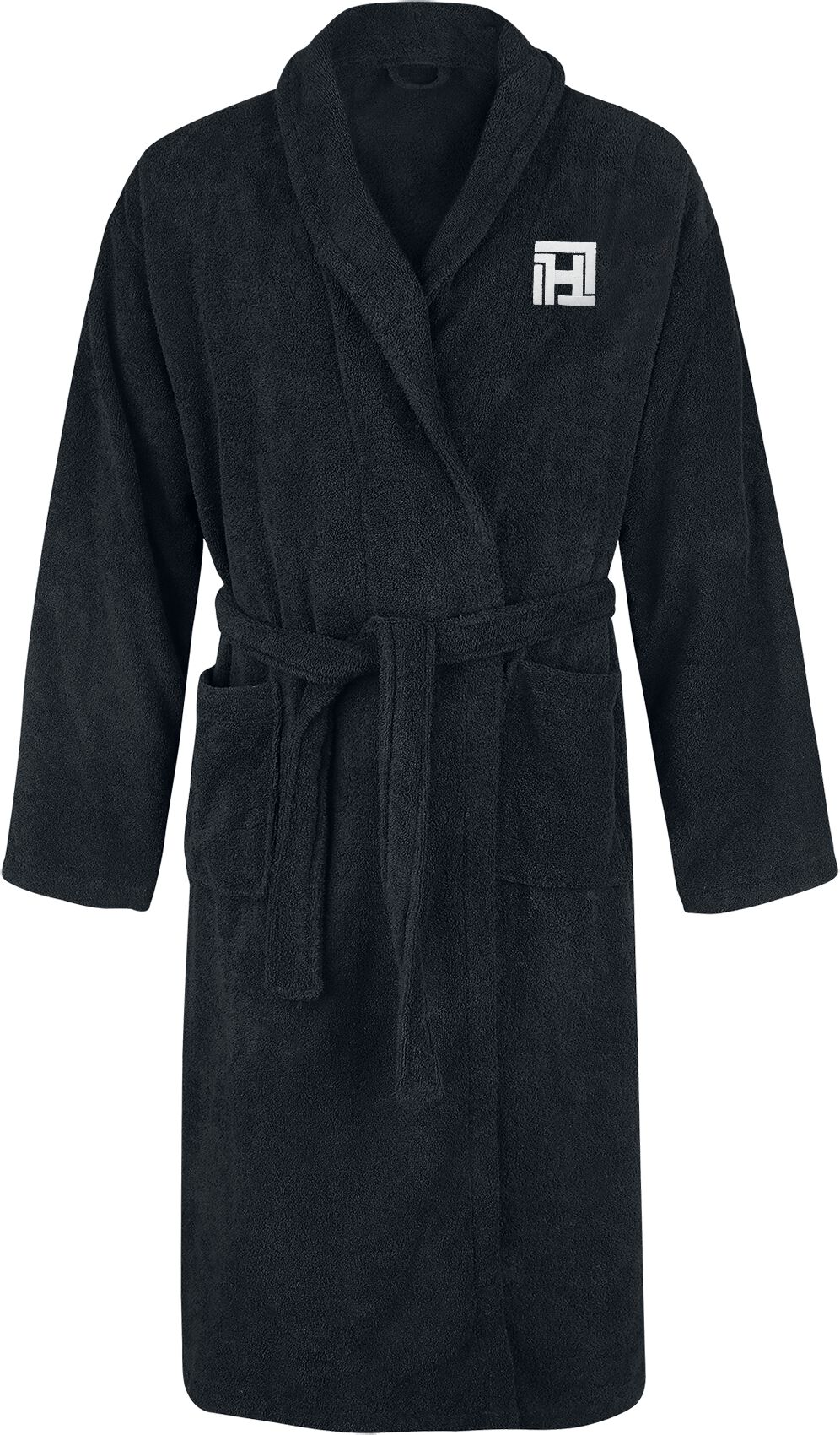 Hämatom Logo Bademantel schwarz – 35.01% Rabatt