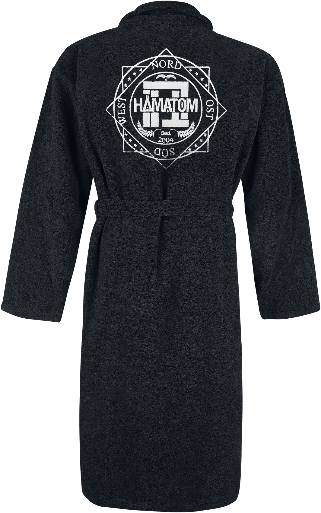 Hämatom Logo Bademantel schwarz - 35.01% Rabatt