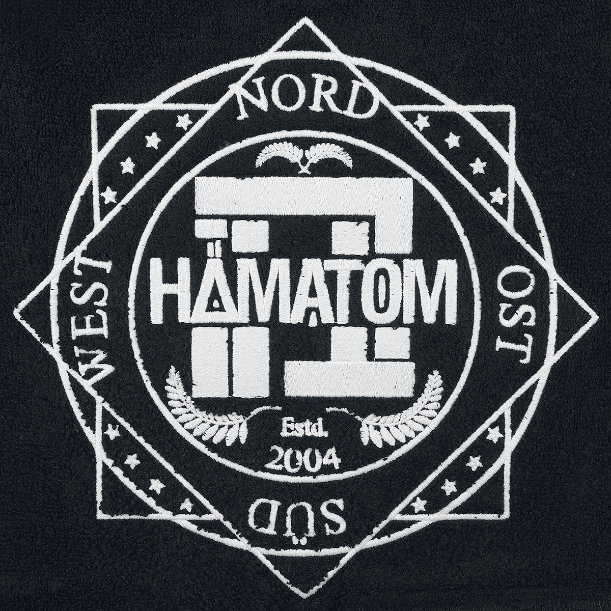 Hämatom Logo Bademantel schwarz - 35.01% Rabatt