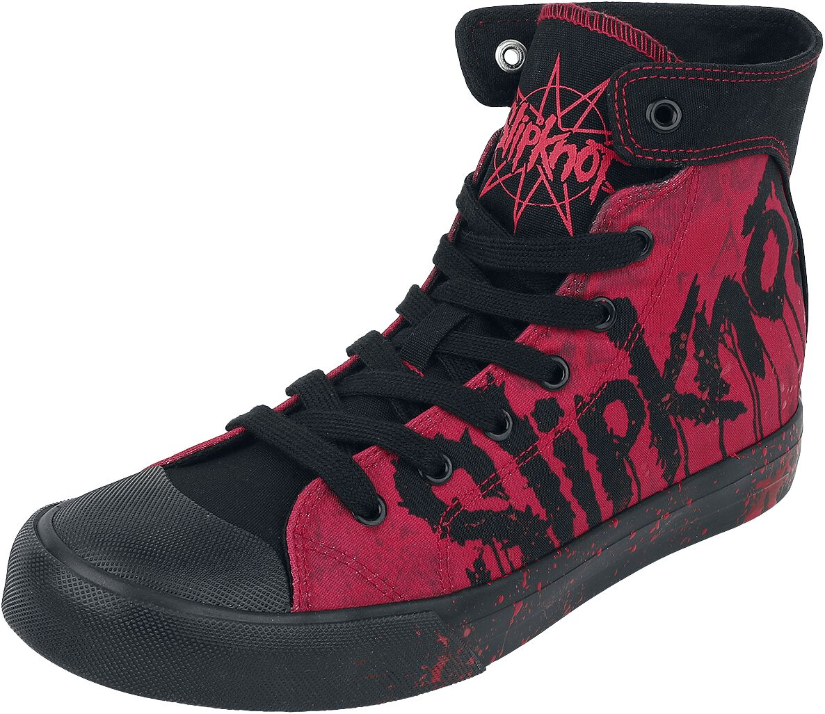 Slipknot Sneaker high - EMP Signature Collection - EU37 bis EU42 - Größe EU42 - schwarz/rot  - EMP exklusives Merchandise!