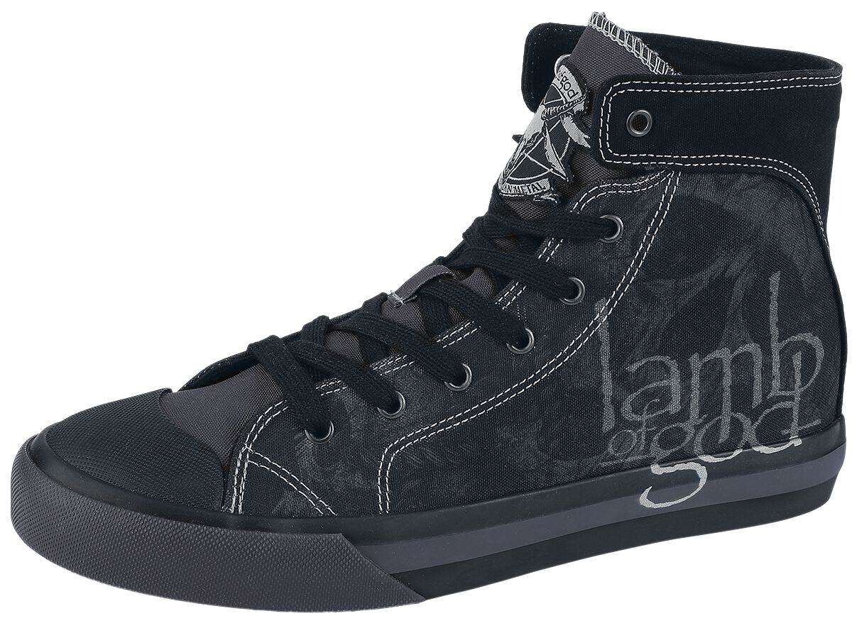 Lamb Of God Sneaker high - EMP Signature Collection - EU37 bis EU38 - Größe EU37 - schwarz  - EMP exklusives Merchandise!