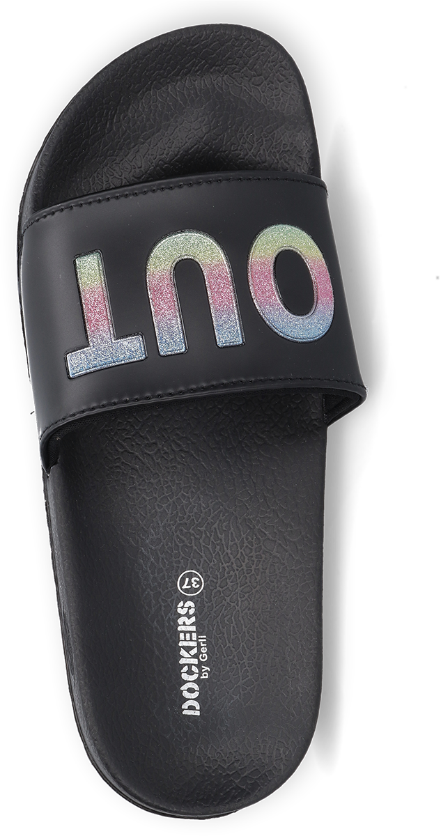 Dockers by Gerli Badelatschen Sandale schwarz - 54.02% Rabatt