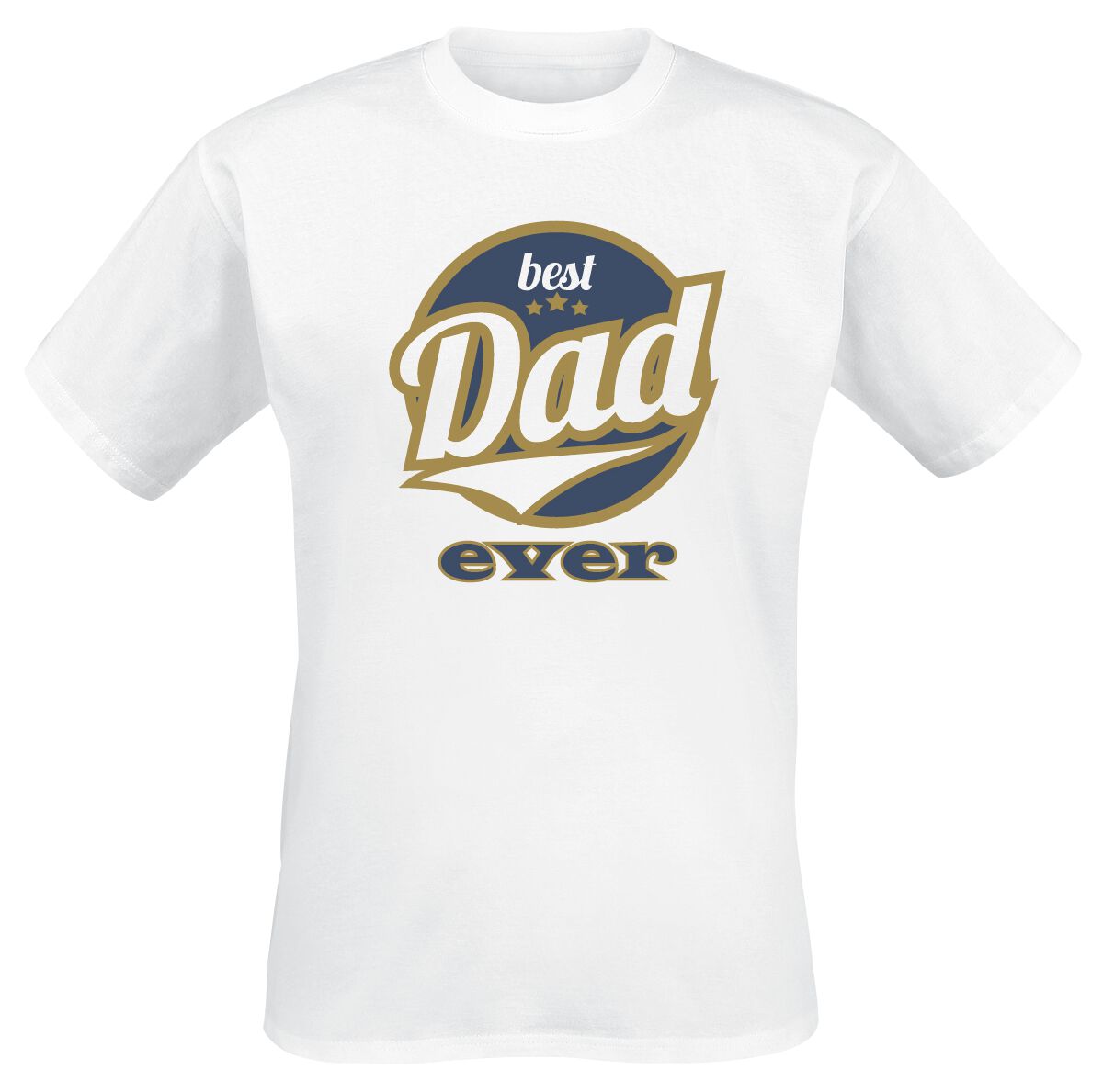 Family & Friends Best Dad Ever T-Shirt white