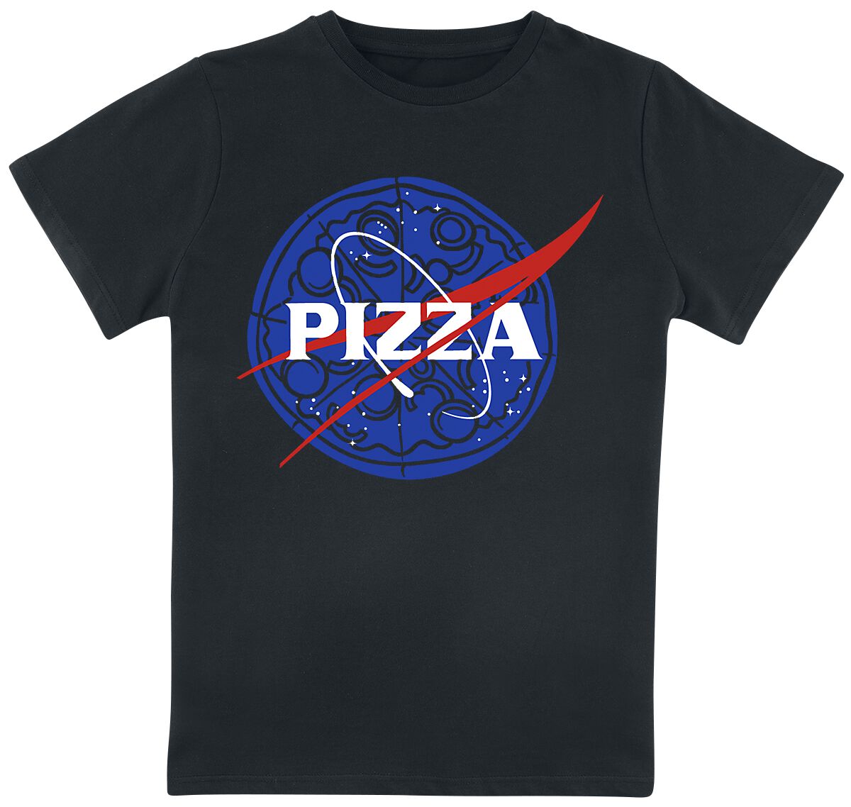 Food Kids - Pizza & Pasta & Burger & Schnitzel T-Shirt black