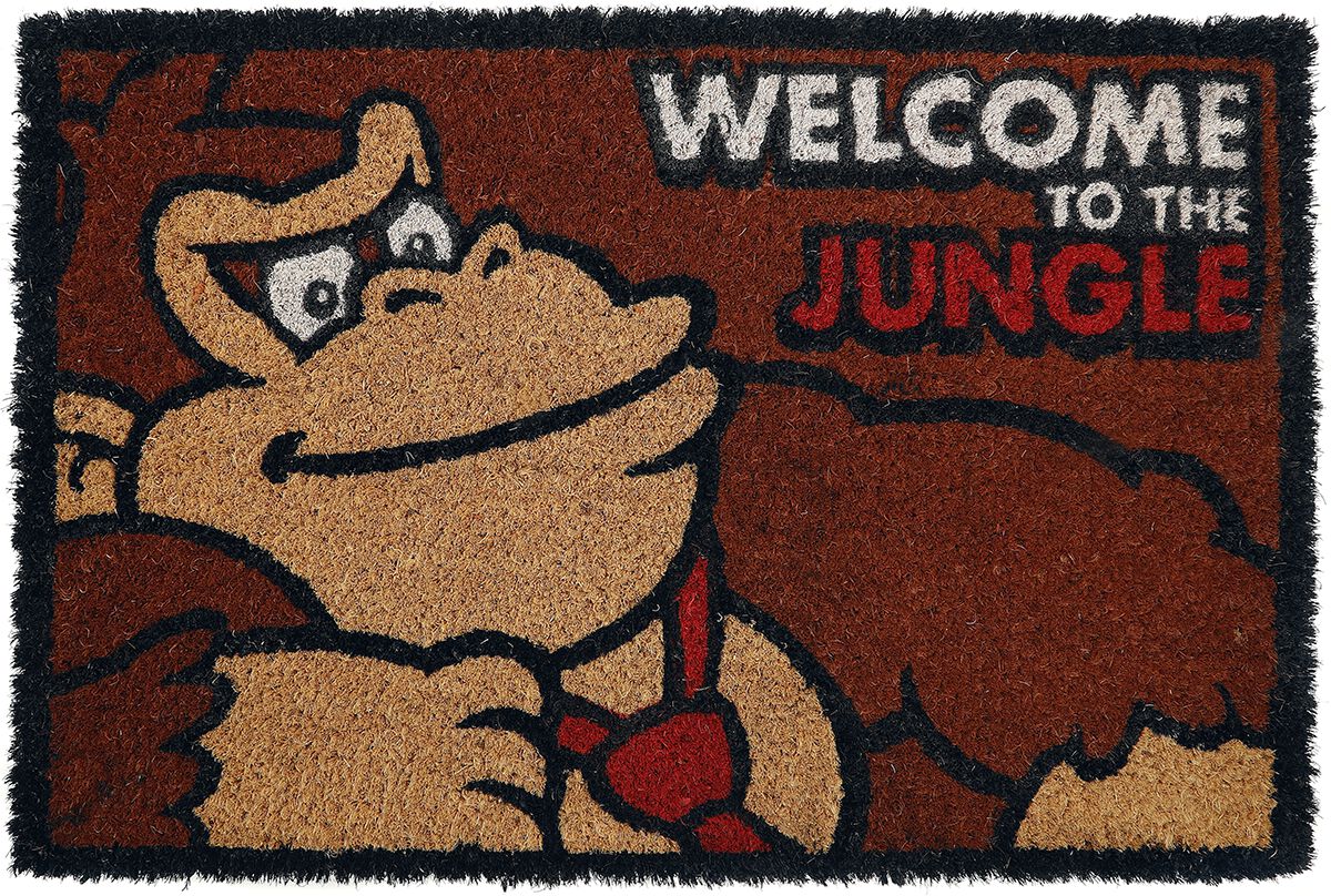 Donkey Kong Welcome To the Jungle Door Mat multicolour