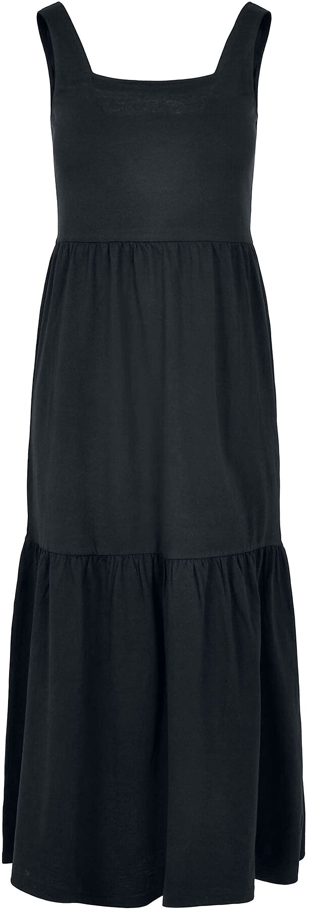 Urban Classics Kleid lang - Ladies Long Valance Summer Dress - XS bis 5XL - für Damen - Größe XS - schwarz