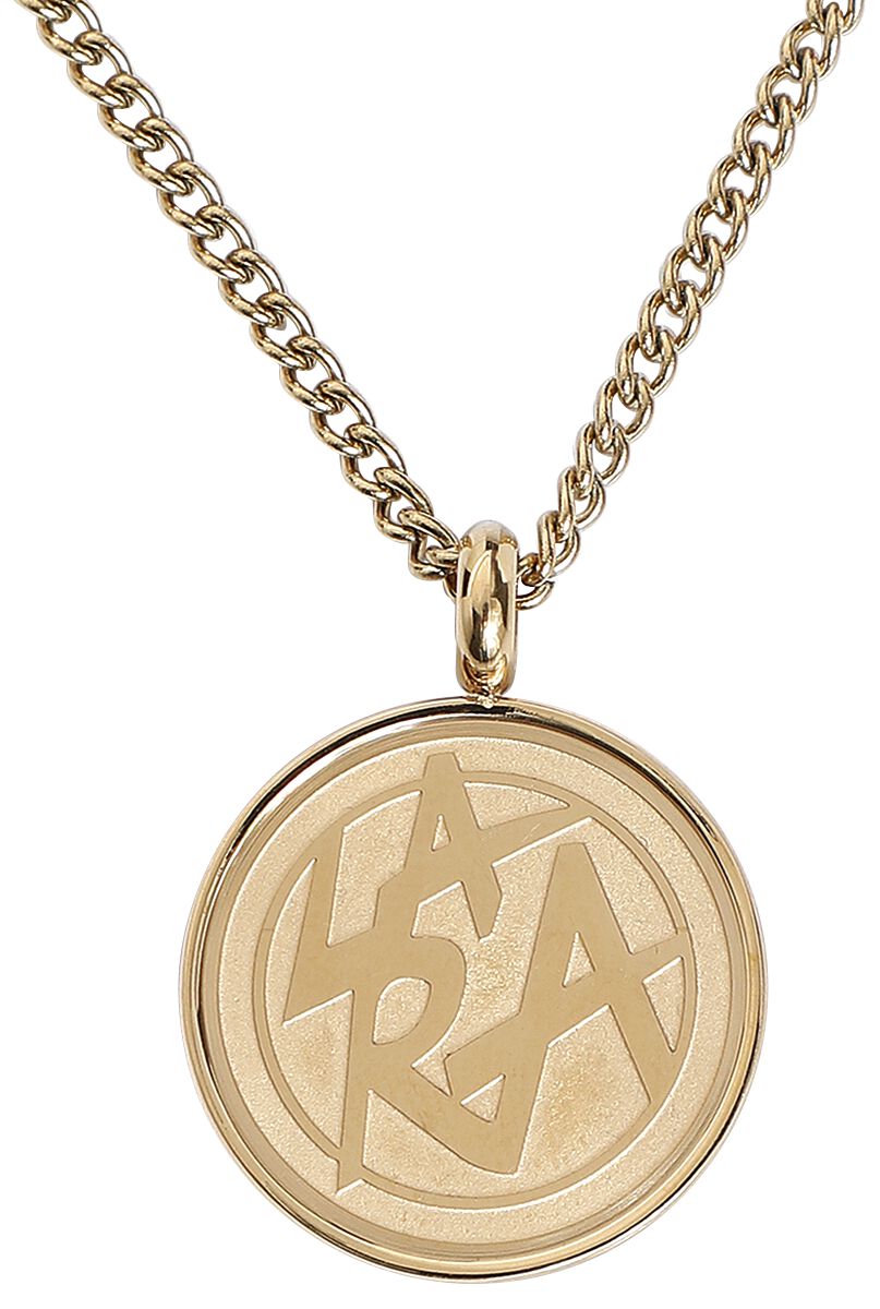Lara Loft Lara Logo Necklace gold coloured