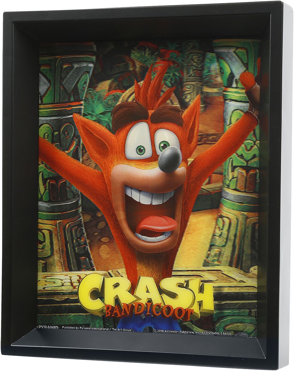 Image of Crash Bandicoot Mask Power Up 3D Bild Gerahmtes Bild multicolor