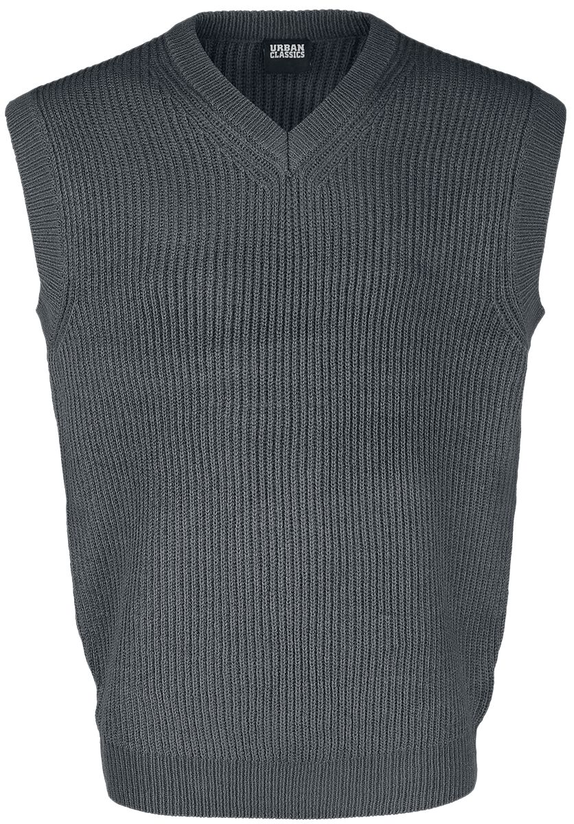 Urban Classics Knit Slipover Sweatshirt charcoal