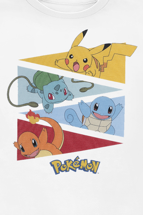 Pokémon Kids - Starters T-Shirt weiß - 20.01% Rabatt