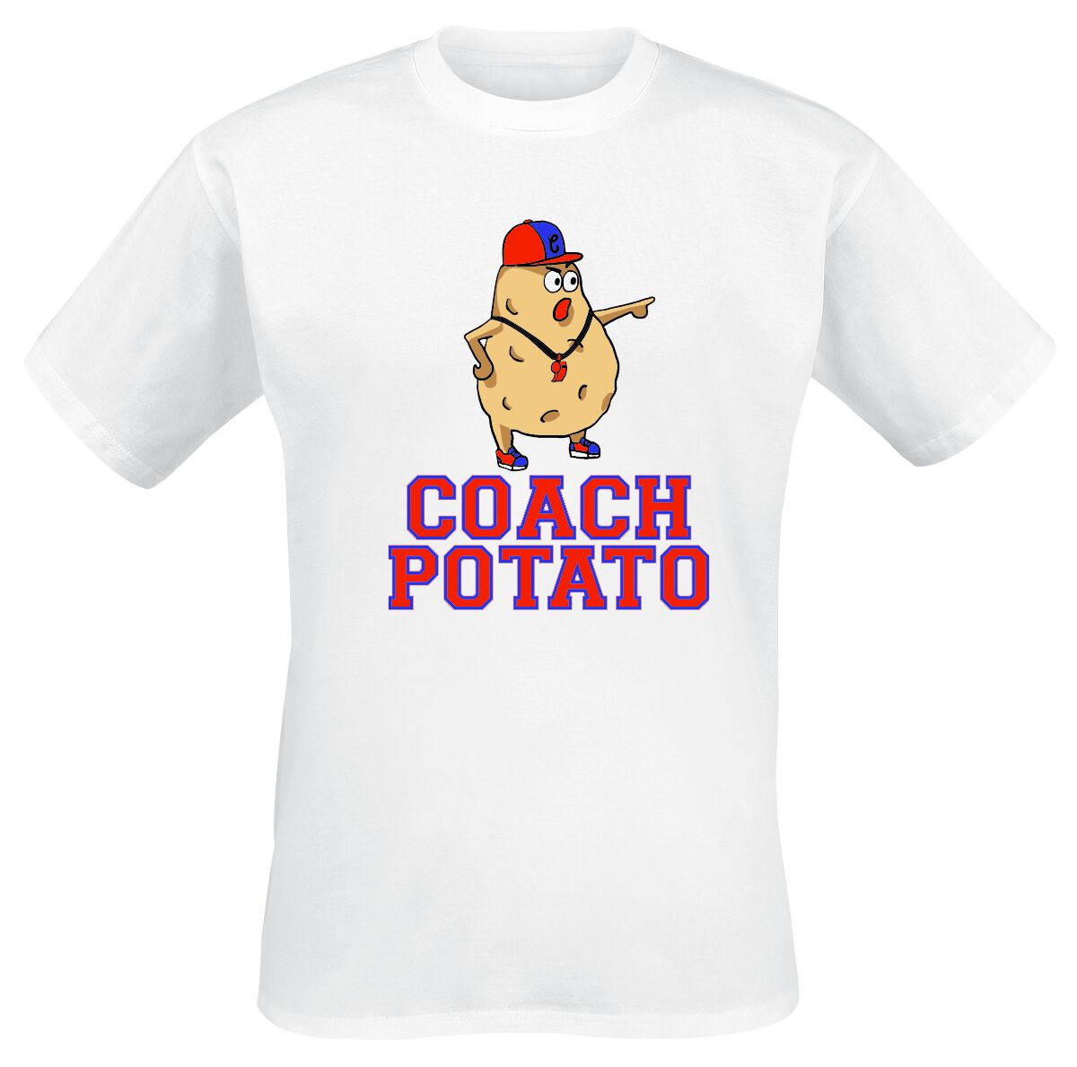 Slogans Coach Potato T-Shirt white