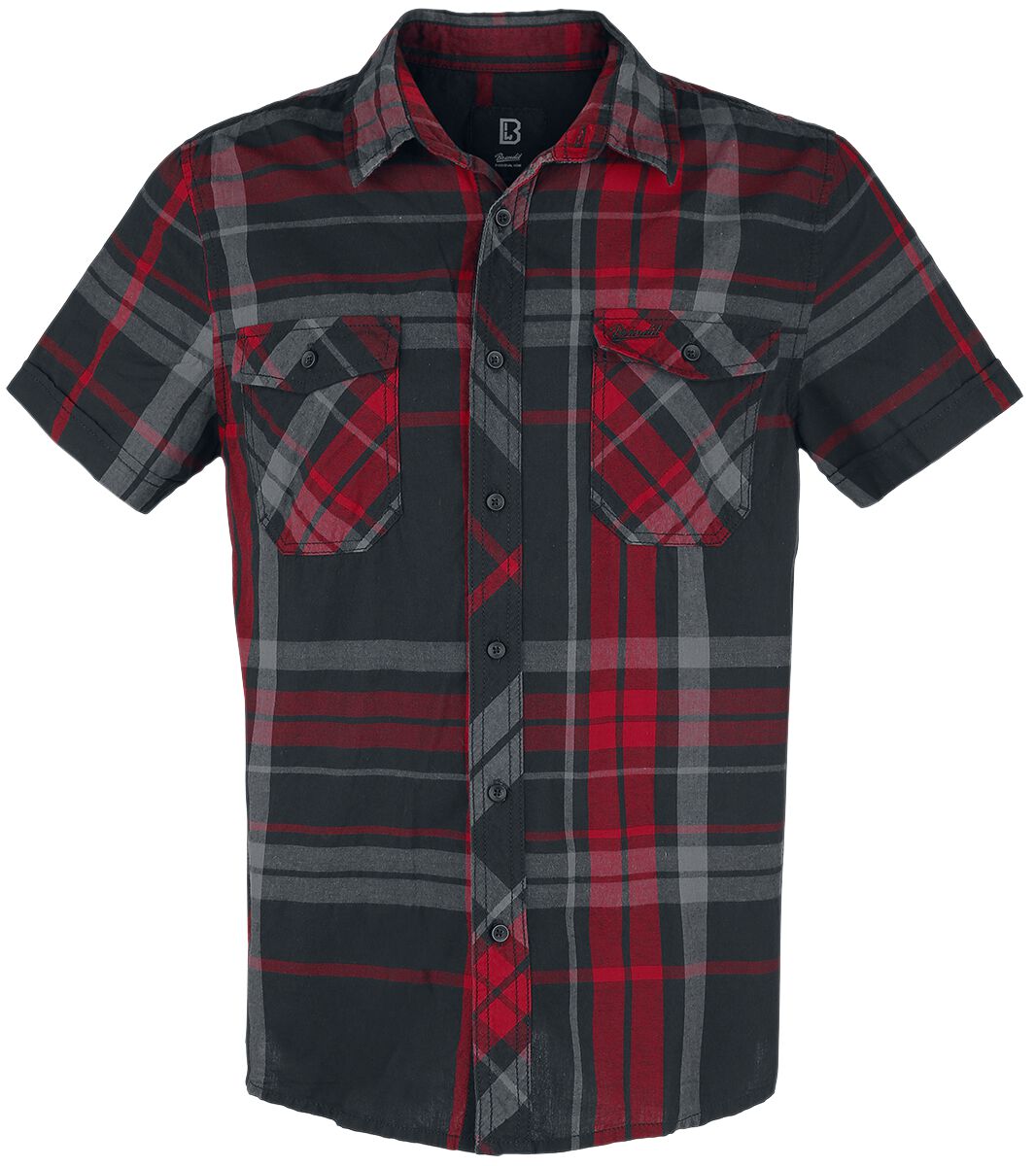 Chemise manches courtes de Brandit - Roadstar - S à XXL - pour Homme - rouge