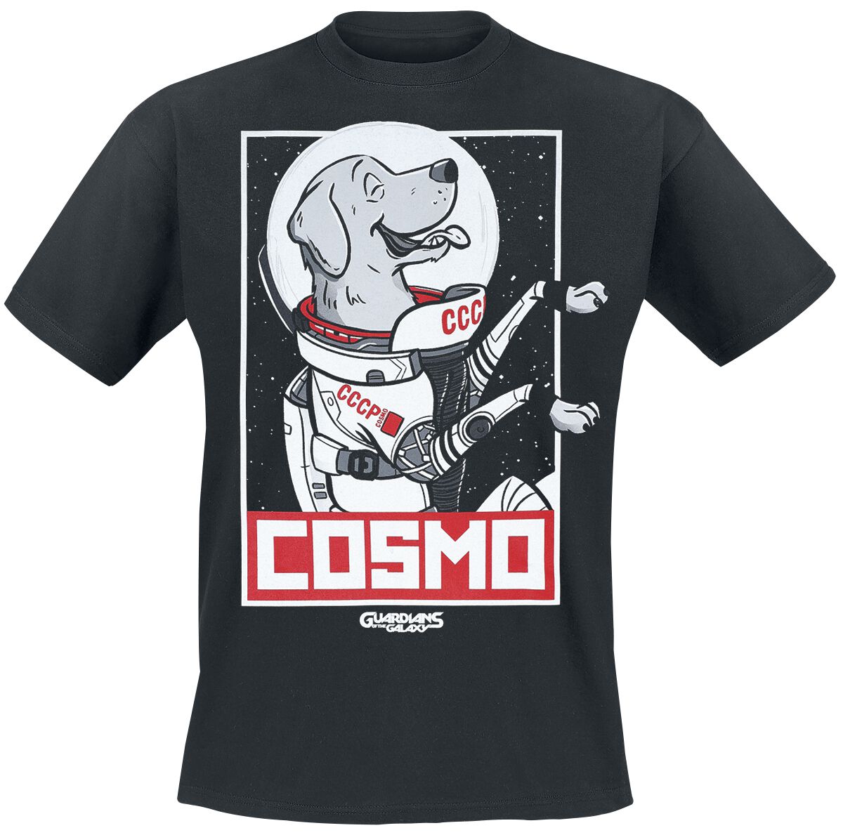 Guardians Of The Galaxy Guardians Of The Galaxy - Cosmo T-Shirt black