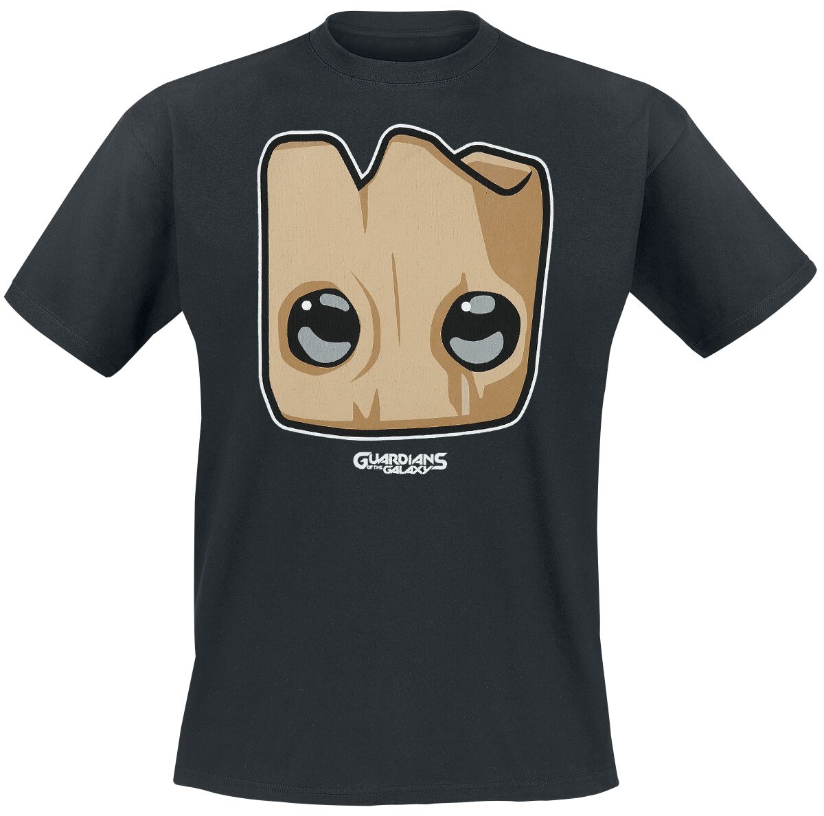 Guardians Of The Galaxy - Game - Groot Cute Face T-Shirt black