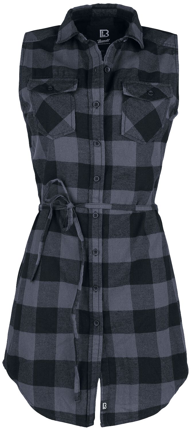 Brandit Top - Gracey Sleeveless Longshirt - XS bis 5XL - für Damen - Größe 3XL - schwarz/grau