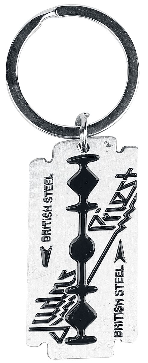 Judas Priest British Steel Schlüsselanhänger schwarz silberfarben  - Onlineshop EMP
