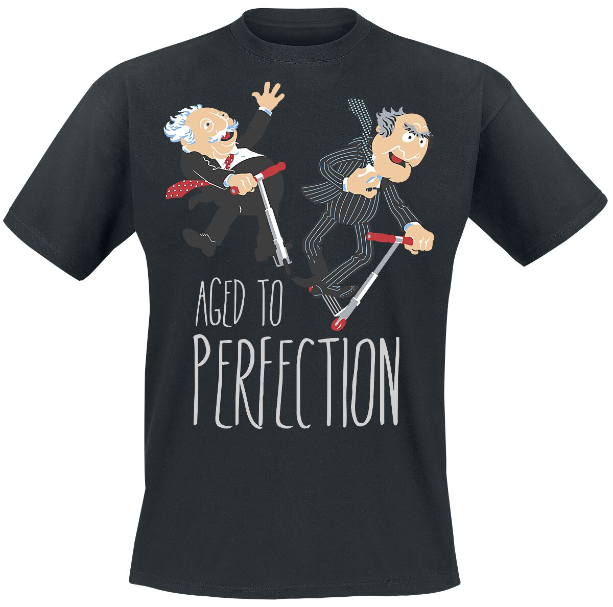 The Muppets Aged To Perfection T-Shirt black