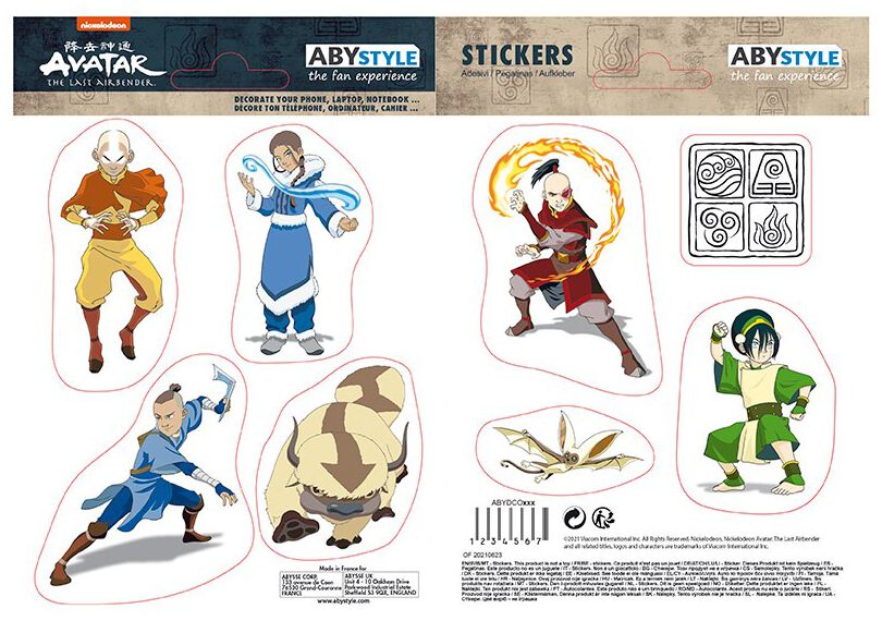 Avatar - The Last Airbender Group Sticker Sets multicolour