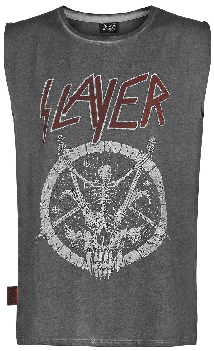 Slayer Tank-Top - EMP Signature Collection - M bis 3XL - für Männer - Größe XXL - grau  - EMP exklusives Merchandise!