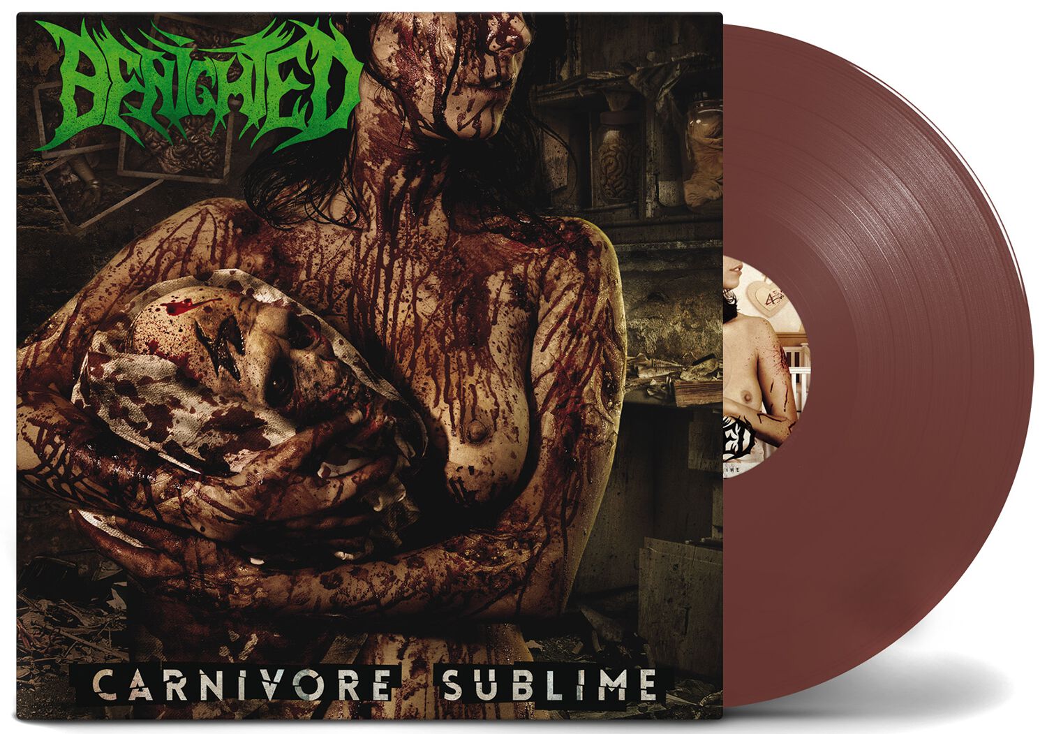 Image of Benighted Carnivore sublime LP braun