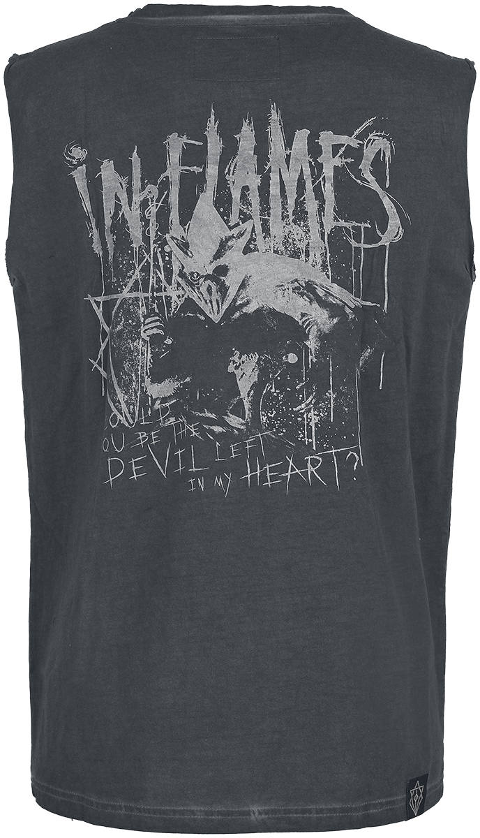 In Flames Tank-Top - EMP Signature Collection - 3XL - für Männer - Größe 3XL - grau  - EMP exklusives Merchandise!