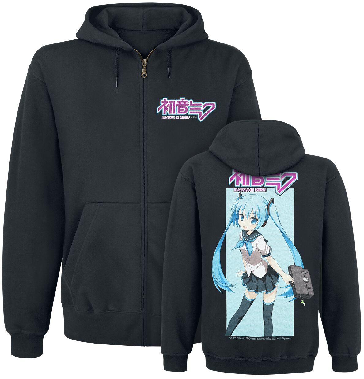 Vocaloid Hatsune Miku - Ready for Business Hooded zip black