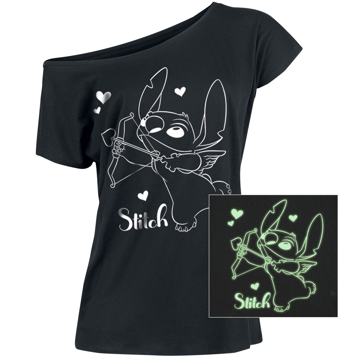 Lilo & Stitch Heartbreaker T-Shirt black