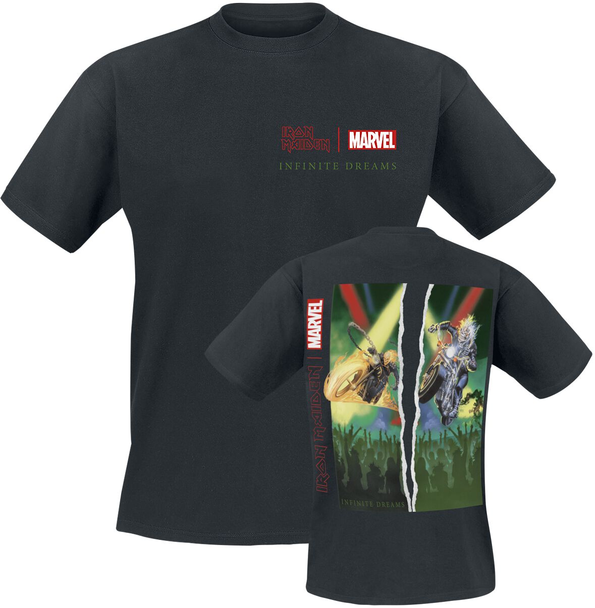 Image of Iron Maiden Iron Maiden x Marvel Collection - Ghost Rider T-Shirt schwarz