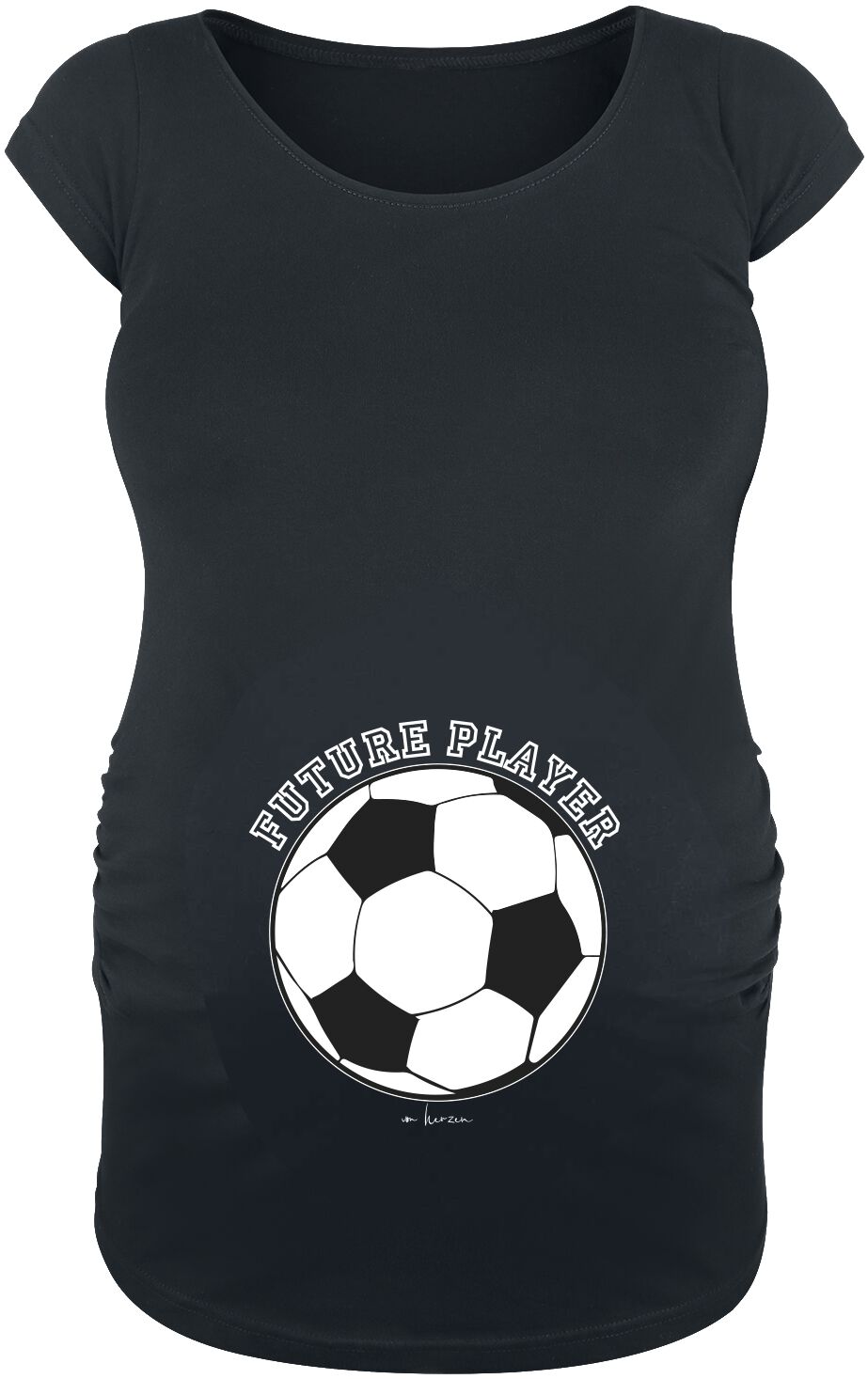 Image of Umstandsmode Future Football Player Girl-Shirt schwarz
