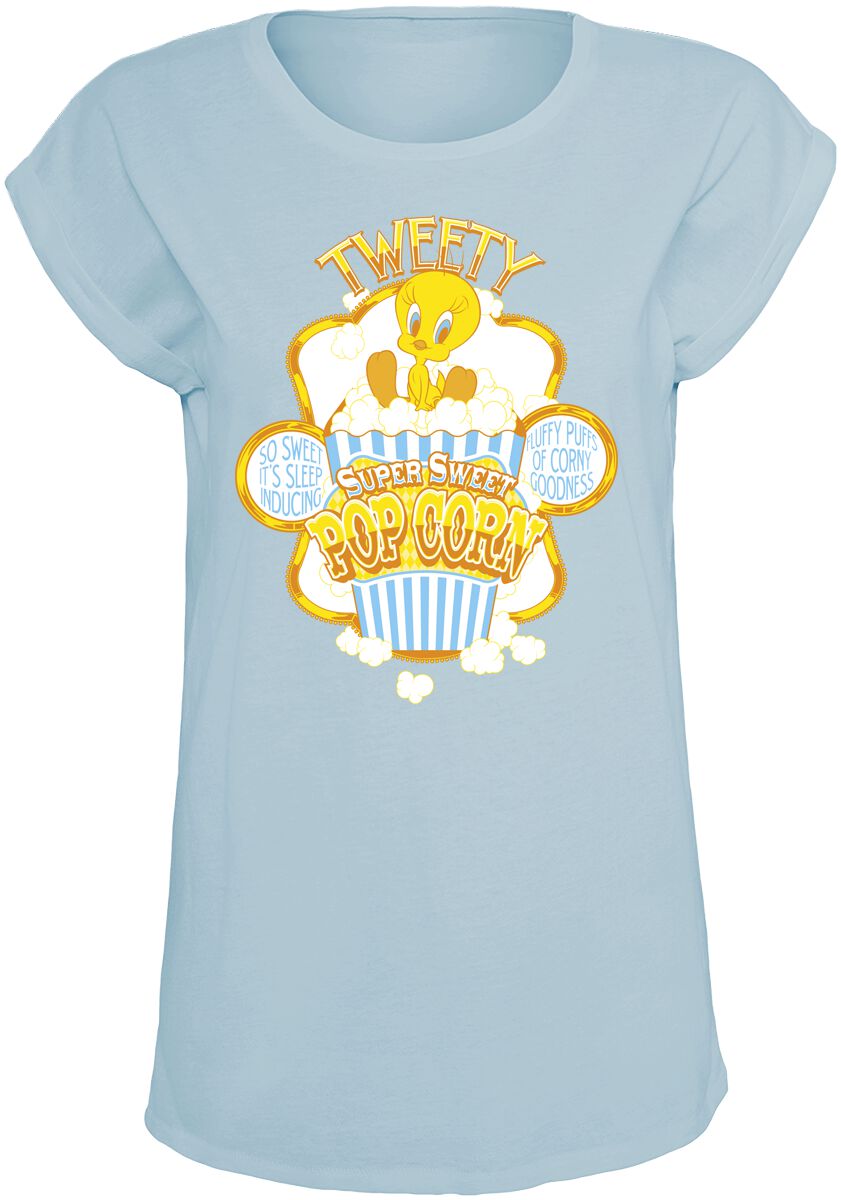 Looney Tunes Popcorn – Tweety T-Shirt blau