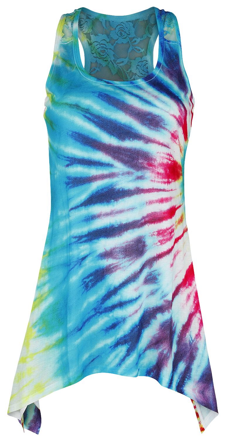 Image of Top di Innocent - It's A Vibe Lace Panel Vest - XS a 4XL - Donna - multicolore