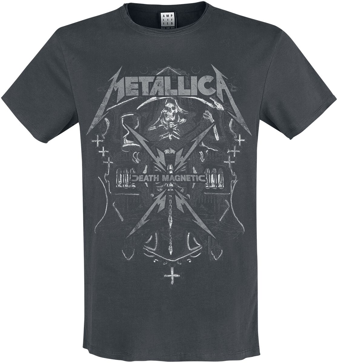 Image of Metallica Amplified Collection - Death Magnatic T-Shirt charcoal