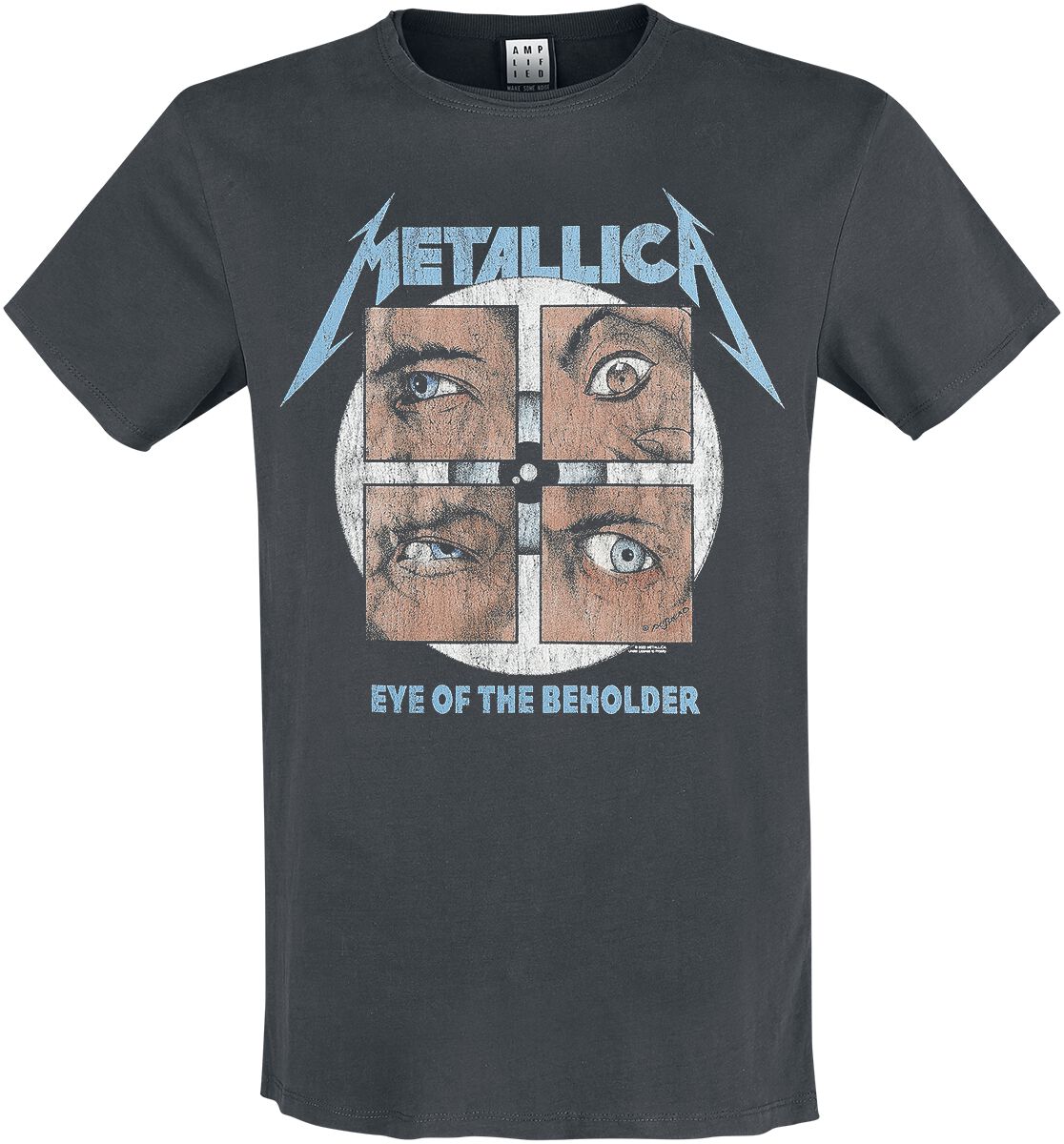 Image of Metallica Amplified Collection - Eye Of The Beholder T-Shirt charcoal