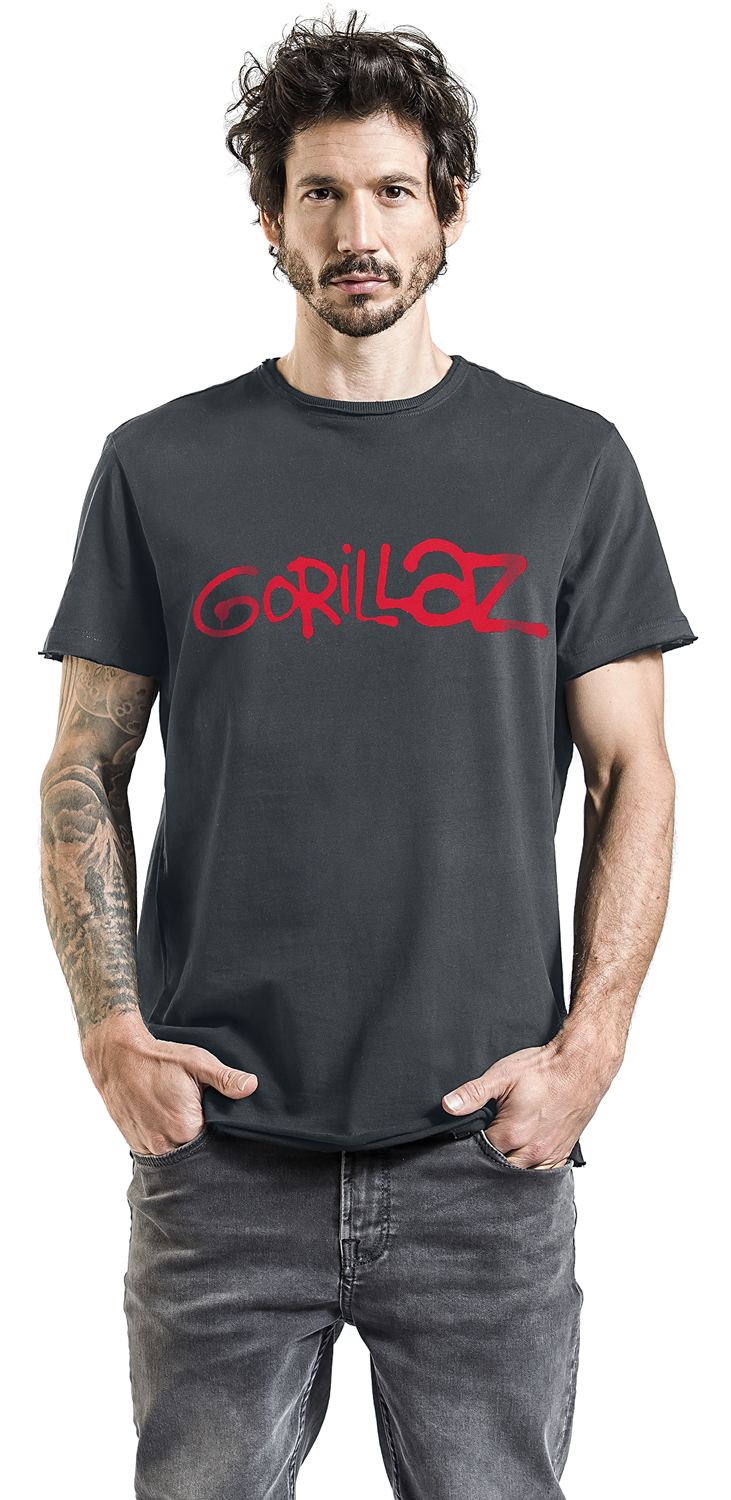 Gorillaz Amplified Collection - Logo T-Shirt charcoal