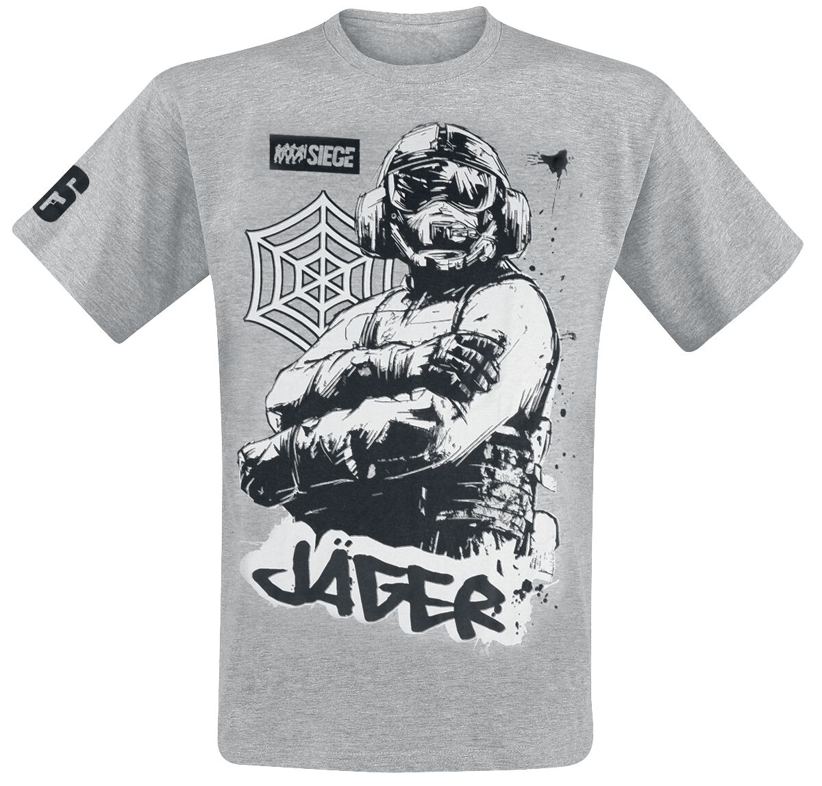 Six Siege Jäger T-Shirt mottled grey