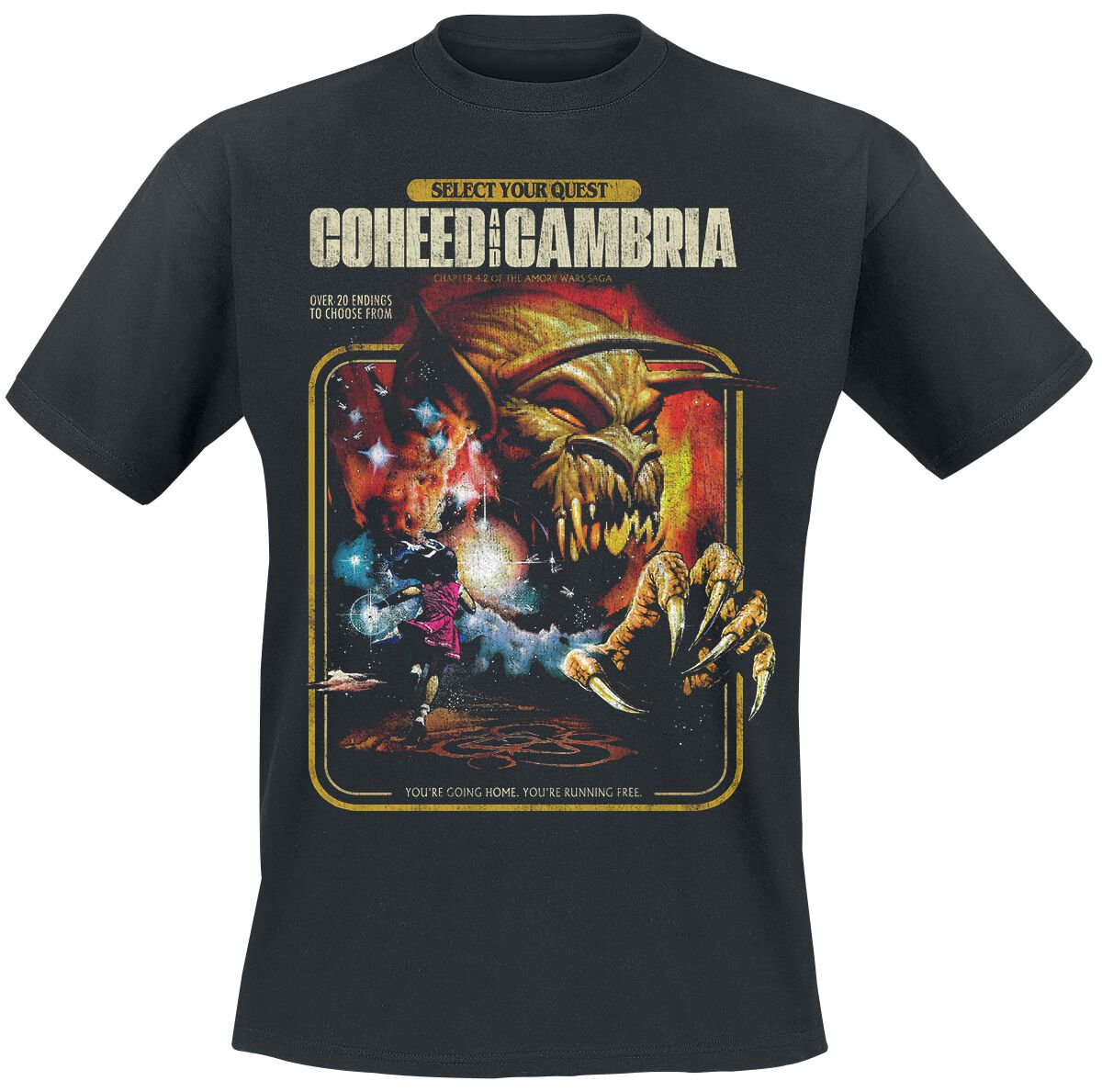 Coheed And Cambria Crow Wing T-Shirt black
