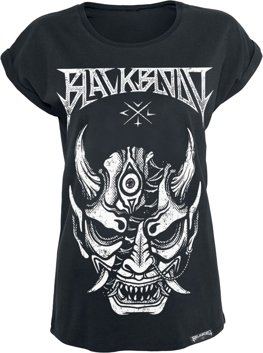 T-Shirt Manches courtes de Black Blood by Gothicana - T-Shirt mit Teufelskopf - S à XL - pour Femme 