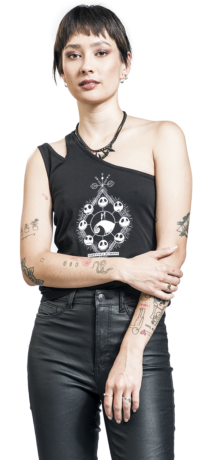 The Nightmare Before Christmas Jack Skellington Top schwarz