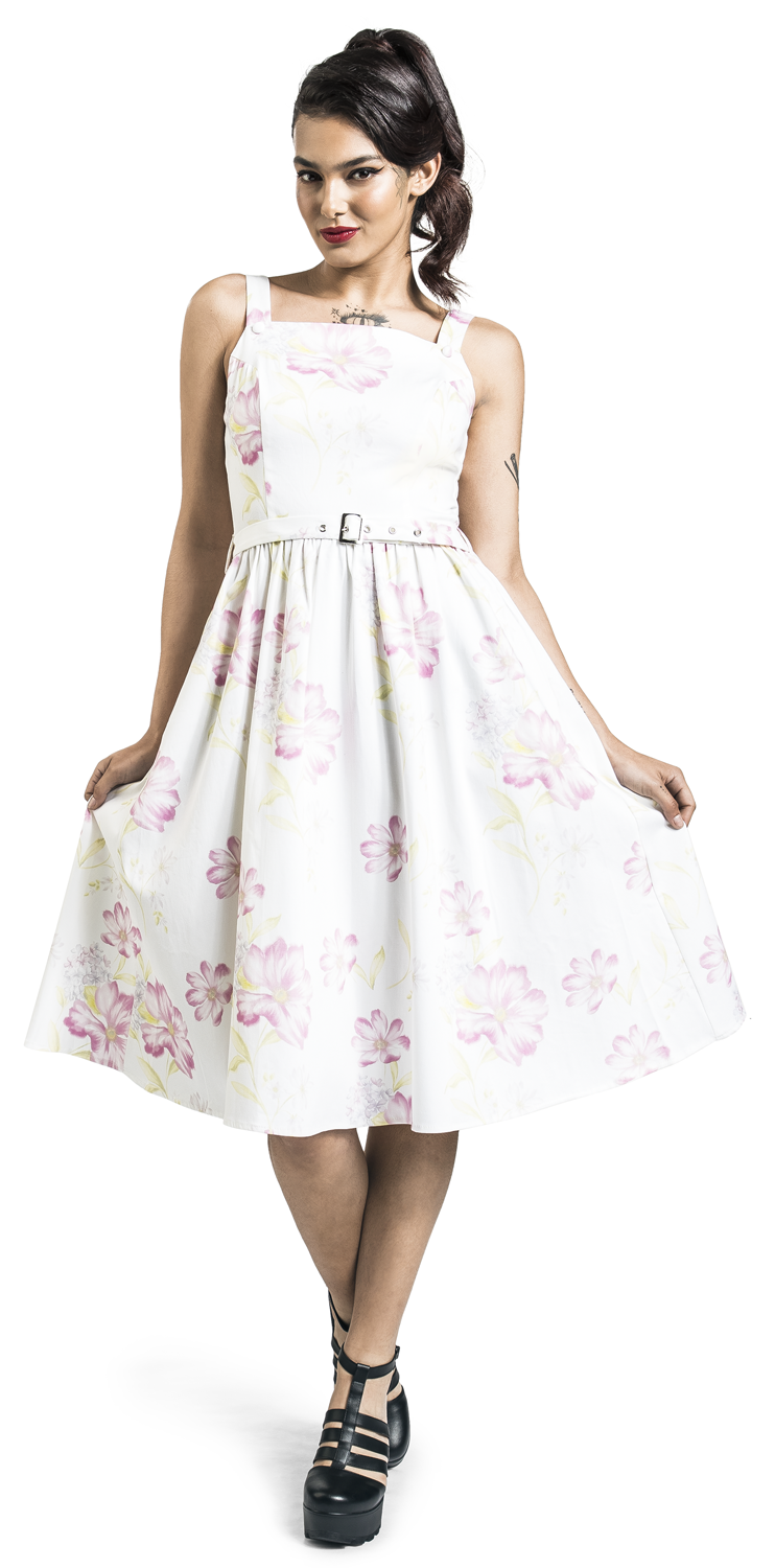 H&R London Carly Floral Swing Dress Mittellanges Kleid multicolor