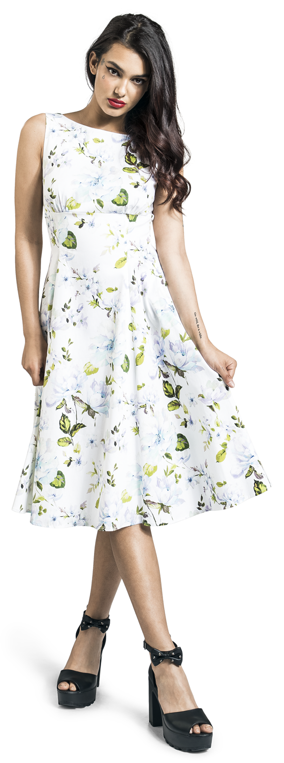 H&R London Nessa Swing Dress Mittellanges Kleid multicolor